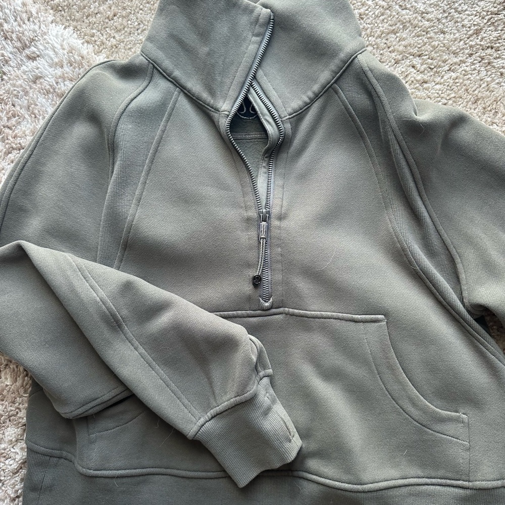 lululemon athletica Gray Zip-Up Sweater